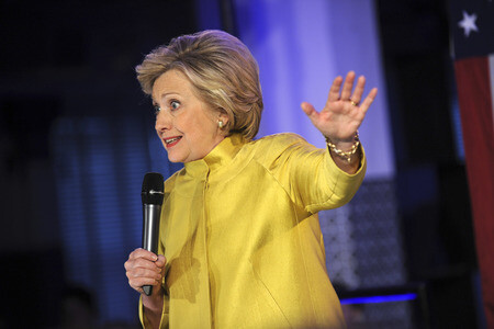 Wahlkampfrede von Hillary Clinton in New York