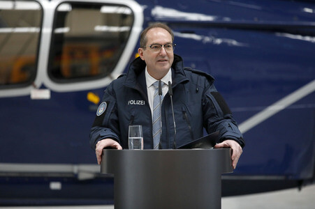 Indienststellung der Drohnenabwehreinheit der Bundespolizei in Ahrensfelde