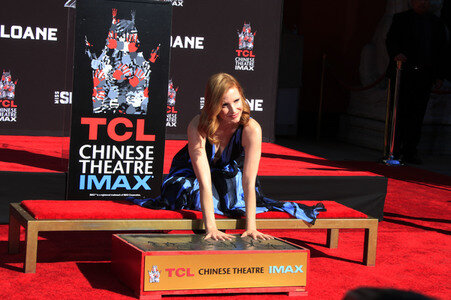 Hand and Footprint Ceremony mit Jassica Chastain in Los Angeles