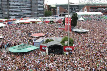WM-Fanfest beim Spiel Deutschland gegen Frankreich, Hamburg