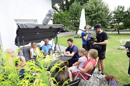 Felix Neureuther beim ARD-Dreh '#unsereKinder' in Meuselwitz