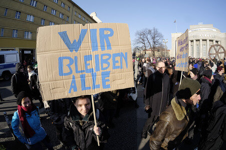 Studentendemo in Berlin