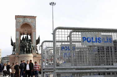 Absperrung des Taksim Platzes, Istanbul