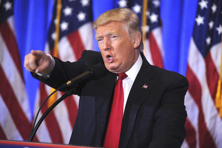 Donald Trump Pressekonferenz in New York