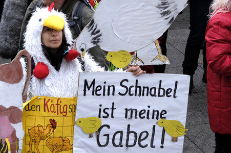 Demonstration 'Wir haben es Satt!' in Berlin