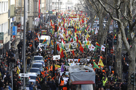 Kurden-Demo in Köln