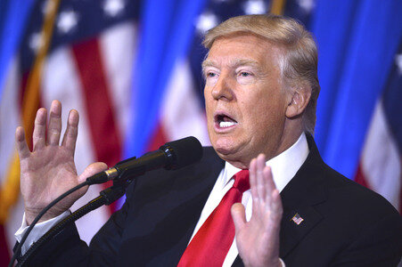 Donald Trump Pressekonferenz in New York