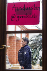 Go-In in der Senatsverwaltung, Berlin