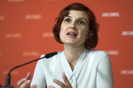 Pressekonferenz der LINKEN in Berlin