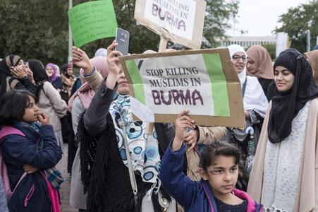 Muslimen Demonstration in Berlin