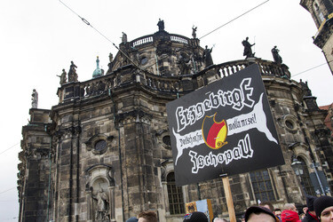Pegida Demonstration, Dresden