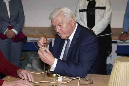 Besuch von Frank-Walter Steinmeier in Hoyerswerda