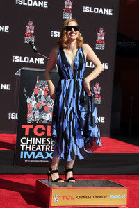 Hand and Footprint Ceremony mit Jassica Chastain in Los Angeles