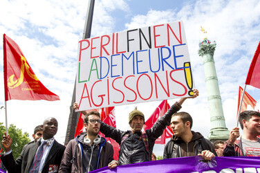 Demonstration gegen die Front National, Paris