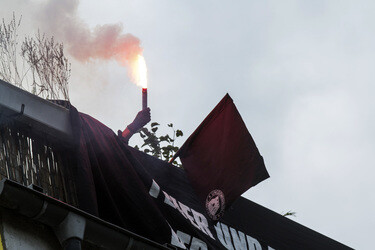 Hausbesetzer-Demo auf St. Pauli, Hamburg