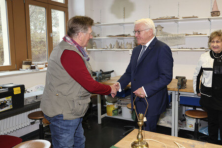 Besuch von Frank-Walter Steinmeier in Hoyerswerda