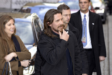 'Knight of Cups' Pressekonferenz Abfahrt, Berlinale 2015