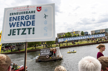 Bootsdemo zur Energiewende, Berlin