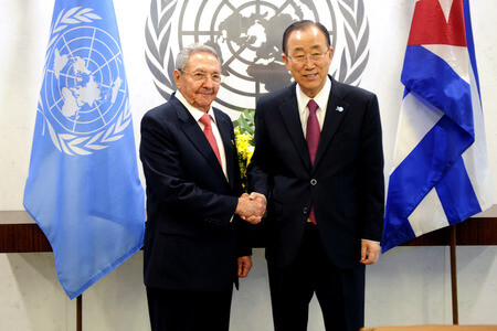 Raúl Castro bei der UN in New York
