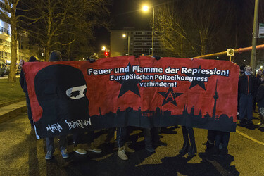Demo gegen Europäischen Polizeikongress, Berlin