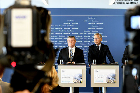 Presskonfernez zu EMA Bewerbung in Düsseldorf
