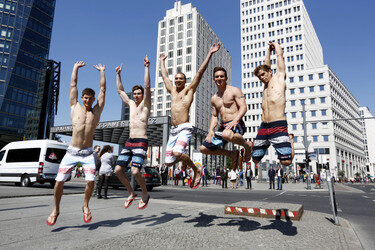 Open Air-Fashionshow des Menswear-Labels Camp David, Berlin
