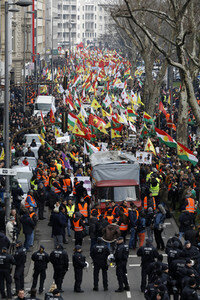 Kurden-Demo in Köln
