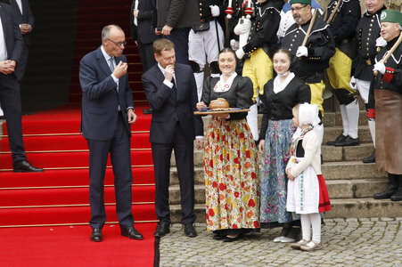 Antrittsbesuch von Bundeskanzler Friedrich Merz im Freistaat Sachsen in Dresden