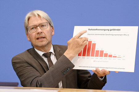 Bundespressekonferenz 'Sondervermögen für Infrastruktur - Mit Geld alleine kann man nicht bauen!' in Berlin