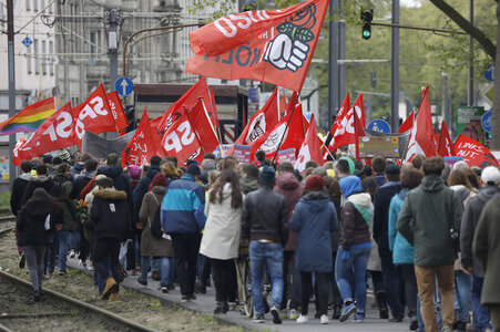 Demonstrationen gegen den AfD Bundesparteitag in Köln
