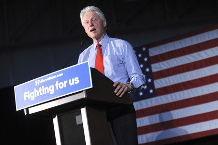 Wahlkampfrede von Bill Clinton in Edison
