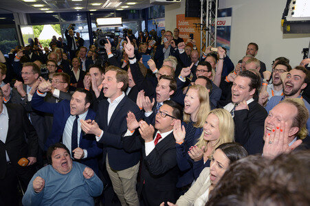 Wahlparty der CDU NRW in Düsseldorf