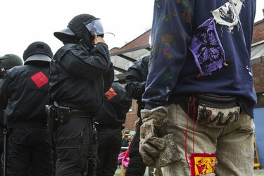 Hausbesetzer-Demo auf St. Pauli, Hamburg