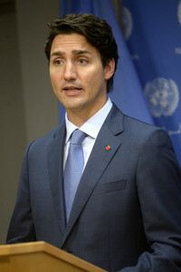 Pressekonferenz mit Justin Trudeau in New York