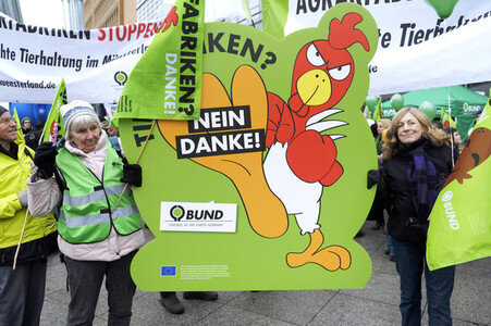 Demonstration 'Wir haben es Satt!' in Berlin
