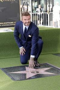 David Beckham erhält einen Stern auf dem Hollywood Walk of Fame in Los Angeles