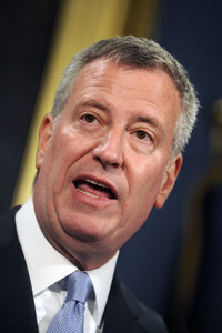 Bill de Blasio Pressekonferenz  in New York