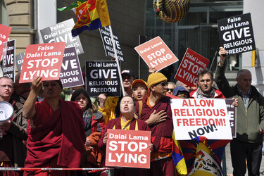 Dalai Lama Gegendemonstration, Frankfurt