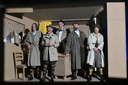 Theaterprobe 'Erich und die Detektive' in Berlin