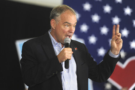 Wahlkampfveranstaltung mit Tim Kaine in Bethlehem