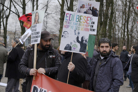 Kurden Demonstration in Berlin
