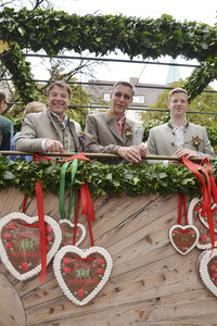 Wiesn-Einzug der Festwirte und Brauereien in München