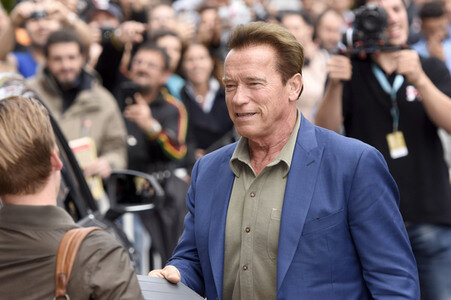 Ankunft von Arnold Schwarzenegger auf dem San Sebastian Film Festival 2017