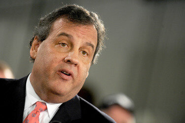 Chris Christie trifft Sandy-geschädigte Hausbesitzer, Manahawkin
