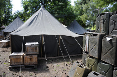'Monuments Men - Ungewöhnliche Helden' Filmset im Filmstudio Babelsberg, Potsdam