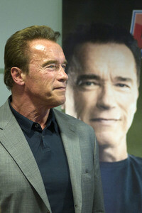 Arnold Schwarzenegger Pressekonferenz in Madrid