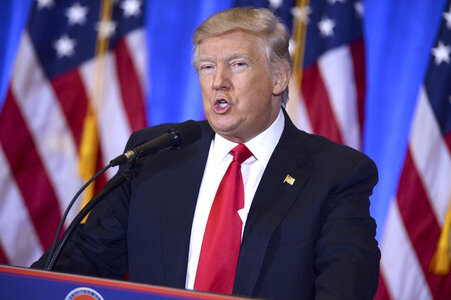 Donald Trump Pressekonferenz in New York