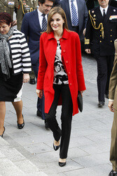 Königin Letizia besucht die Artillerie Militärakademie, Segovia