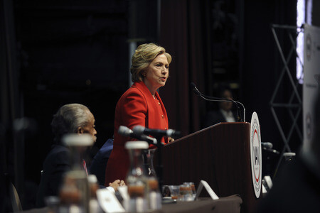 Hillary Clinton spricht auf der NAN Convention in New York