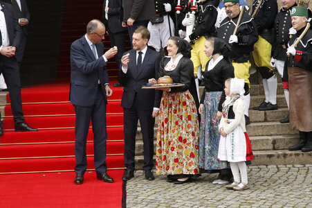 Antrittsbesuch von Bundeskanzler Friedrich Merz im Freistaat Sachsen in Dresden
